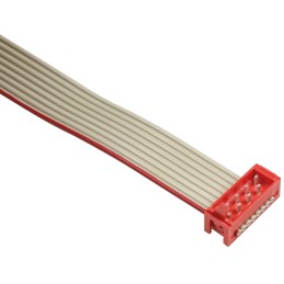 200 pcs - TE Connectivity Micro-MaTch Series Flat Ribbon Cable, 8-Way, 1.27mm Pitch, 250mm Length, Micro-MaTch IDC to Micro-MaTc