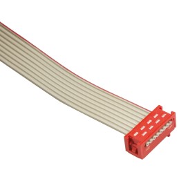 200 pcs - TE Connectivity Micro-MaTch Series Flat Ribbon Cable, 8-Way, 1.27mm Pitch, 250mm Length, Micro-MaTch IDC to Micro-MaTc