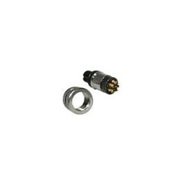 1 pcs : 858-008-20SRLS4 - Circular Metric Connectors M12 8P A-CODE FEMALE SS SHELL, SS NUT