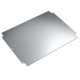1 pcs - Rose Galvanised Steel Mounting Plate, 2mm H, 99mm W, 64mm L for Use with Polyester Standard Enclosures 02.081106
