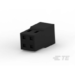 5 pcs - TE Connectivity, AMPMODU Female PCB Connector Housing, 2mm Pitch, 4 Way, 2 Row