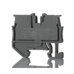 5 pcs - Phoenix Contact MPT 1.5/S Series Grey Feed Through Terminal Block, 1.5mm², Single-Level, Push In Termination