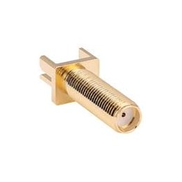 1 pcs : CONSMA003.031-L-G - RF Connectors / Coaxial Connectors SMA Fml Edge Mnt for 0.031 PCB, Extended