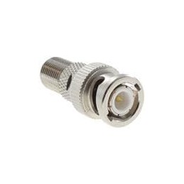 1 pcs : VA204 - RF Adapters - Between Series BNC Plug to F Type Jack Adapter