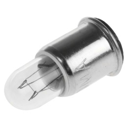 10 pcs - Orbitec Midget Flange Indicator Light, Clear, 28 V, 40 mA, 25000h