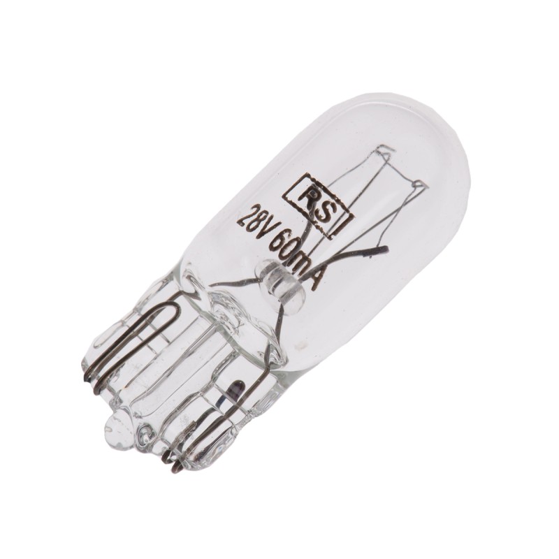 10 pcs - RS PRO Wedge Indicator Light, Clear, 28 V, 60 mA, 5000h