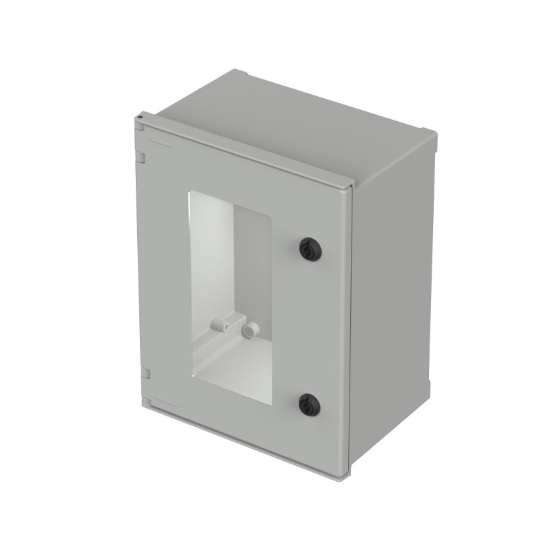 1 pcs - Bopla Polysafe Series Fibreglass Reinforced Polyester Wall Box, IP66, Viewing Window, 400 mm x 300 mm x 200mm
