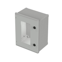 1 pcs - Bopla Polysafe Series Fibreglass Reinforced Polyester Wall Box, IP66, Viewing Window, 400 mm x 300 mm x 200mm