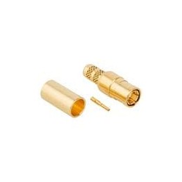 1 pcs : 142255 - RF Connectors / Coaxial Connectors SMB ST CRIMP PLUG RG 58/U-50 GOLD
