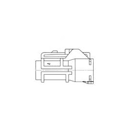 1 pcs : 7123422030 - Automotive Connectors CONN 2P 375 Y BLK