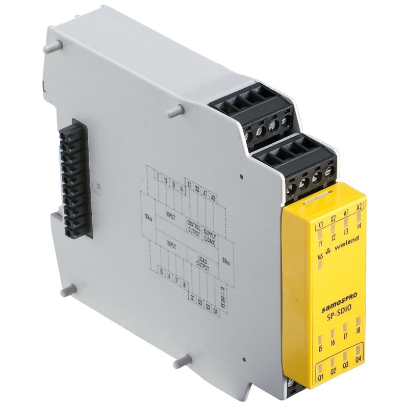 1 pcs - Wieland SP-SDIO Series Input/Output Module, 8 Inputs, 4 Outputs, 24 V dc