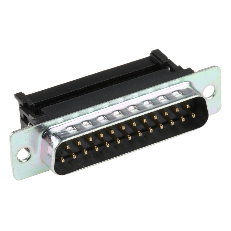 5 pcs - RS PRO 25 Way Right Angle Cable Mount D-sub Connector Plug, 2.77mm Pitch