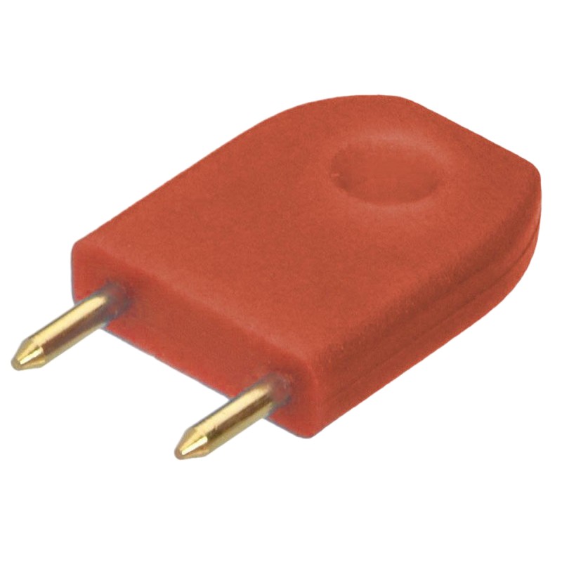 5 pcs - HARWIN, D3087 Jumper Male Straight Red Jumper, Shunt 2 Way 1 Row 6.35mm Pitch