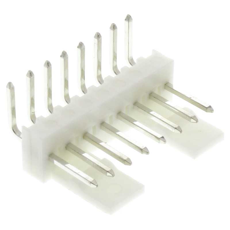 5 pcs - Molex KK 254 Series Right Angle Through Hole Pin Header, 8 Contact(s), 2.54mm Pitch, 1 Row(s), Unshrouded