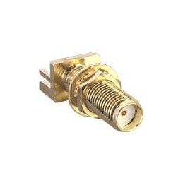 1 pcs : CONSMA003.042-L-G - RF Connectors / Coaxial Connectors SMA Connector Straight Jack (Female), PCB Edge Mount, 0.042' Thic