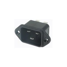 1 pcs : 20ESRM-3 - AC Power Entry Modules ADPTR PLUG 20A 250V FLANGE