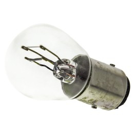 2 pcs - Osram BAY15d Automotive Incandescent Lamp, Clear, 12 V