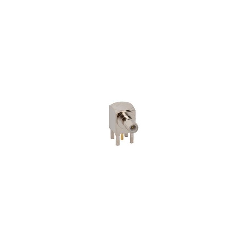 1 pcs : 142144 - RF Connectors / Coaxial Connectors SMB PCB R/A JACK 50 OHM NICKEL