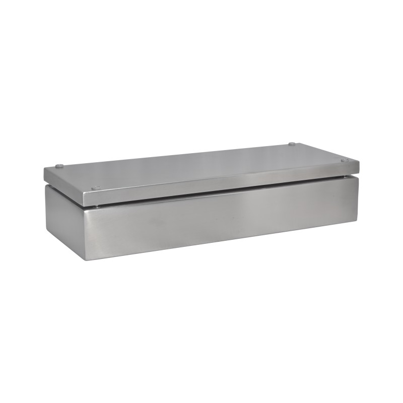 1 pcs - RS PRO 304 Stainless Steel Enclosure, IP66, 400 mm x 150 mm x 81mm