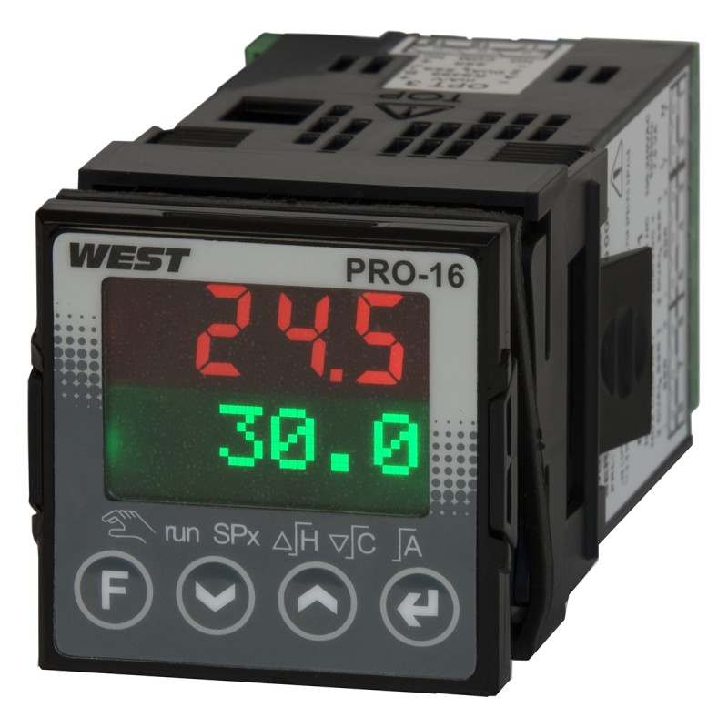 1 pcs - West Instruments KS20 PID Temperature Controller, 48 x 48mm, 6 Output Relay, 100 - 240 V ac Supply Voltage