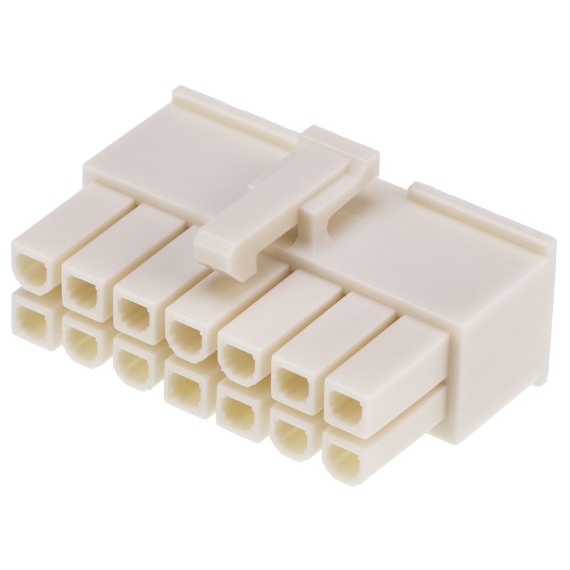 5 pcs - Molex, Mini-Fit Jr Female Connector Housing, 4.2mm Pitch, 14 Way, 2 Row
