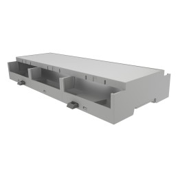 1 pcs - Italtronic DIN Rail Enclosure Enclosure Type 12M XTS Compact Series , 90 x 32.2mm, ABS DIN Rail Enclosure