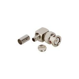 1 pcs : 112601 - RF Connectors / Coaxial Connectors BNC R/A CRIMP PLUG RG-8X LMR240