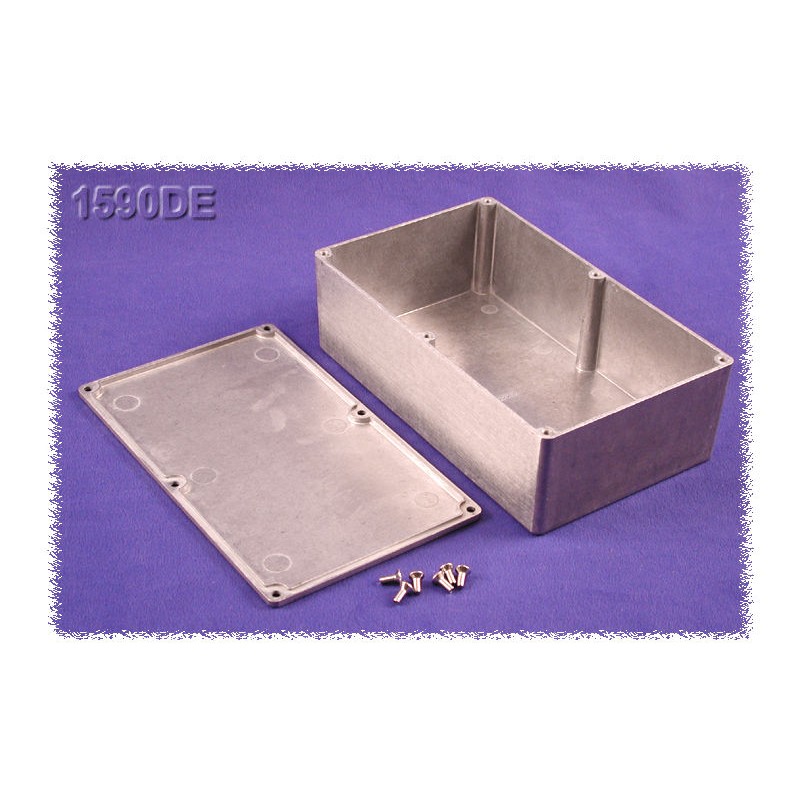 1 pcs - Hammond 1590 Series Die Cast Aluminium Enclosure, IP54, 200 x 120 x 65mm