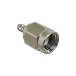 1 pcs : CONREVSMA007 - RF Connectors / Coaxial Connectors RP-SMA Male Cbl End Crimp - RG-174 Cbl