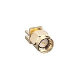 1 pcs : CONSMA013.062-G - RF Connectors / Coaxial Connectors SMA, Edge Mount, Male Pin, 0.062' PCB Mount, Gold