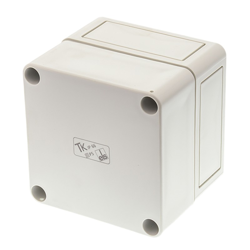 1 pcs - Spelsberg TK PS Series Grey Polystyrene Enclosure, IP66, Grey Lid, 94 x 94 x 81mm