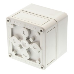 1 pcs - Spelsberg TK PS Series Grey Polystyrene Enclosure, IP66, Grey Lid, 94 x 94 x 81mm