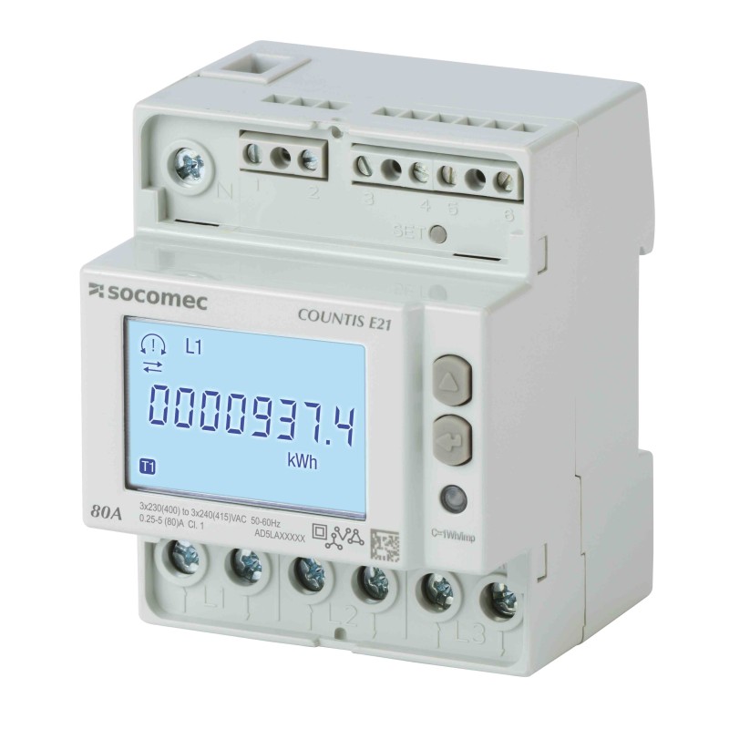 1 pcs - Socomec 3 Phase LCD Energy Meter