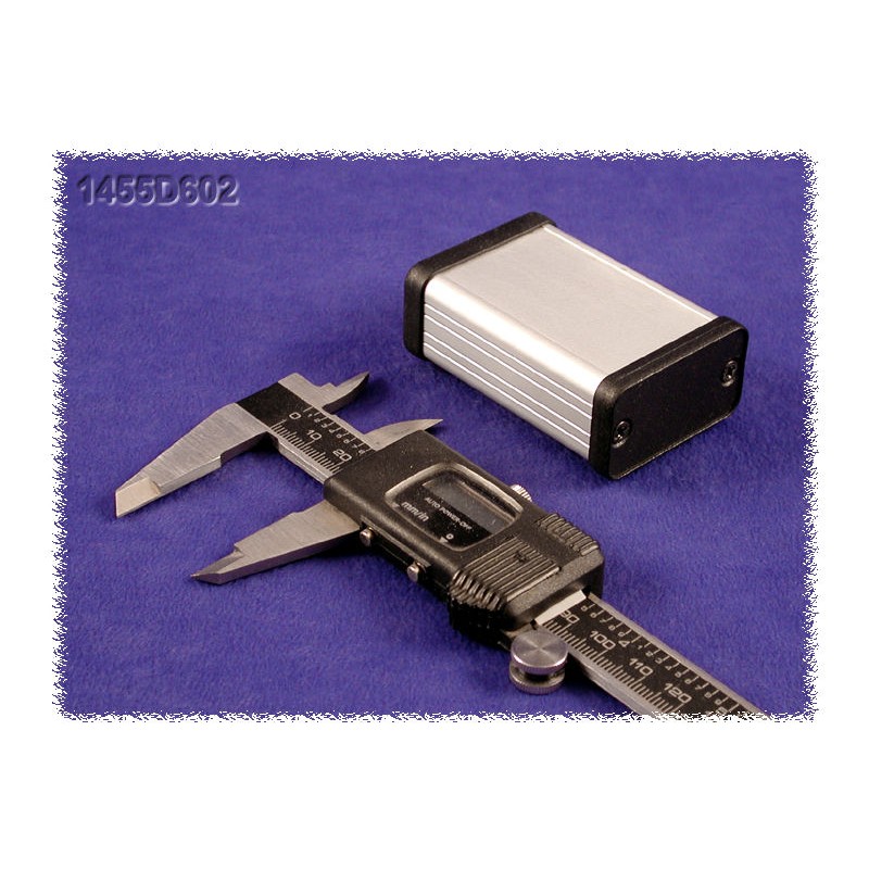 1 pcs - Hammond 1455 Series Extruded Aluminium Enclosure, IP54, 60 x 45 x 25mm