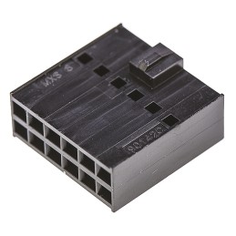 2000 pcs - Molex, C-Grid III Female Connector Housing, 2.54mm Pitch, 12 Way, 2 Row