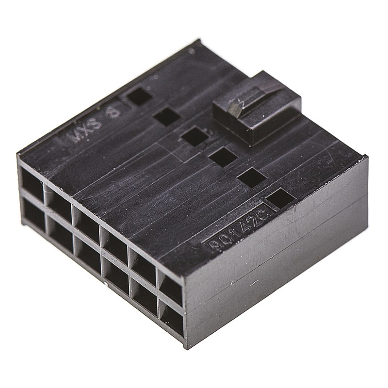 2000 pcs - Molex, C-Grid III Female Connector Housing, 2.54mm Pitch, 12 Way, 2 Row