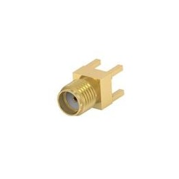 1 pcs : 2466279-1 - RF Connectors / Coaxial Connectors SMA Str PCB Jack, Thru Hole, Gold Plated, 50 Ohm