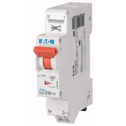 1 pcs - Eaton MCB, 1P+N, 10A Curve C