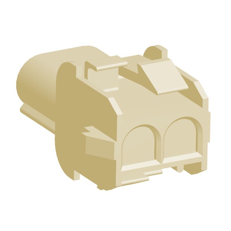 2000 pcs - TE Connectivity, Universal MATE-N-LOK Female Connector Housing, 6.35mm Pitch, 2 Way, 1 Row