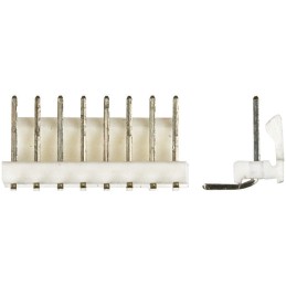 2000 pcs - TE Connectivity MTA-100 Series Right Angle Through Hole Pin Header, 8 Contact(s), 2.54mm Pitch, 1 Row(s), Unshrouded