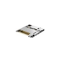 1 pcs : MEM2080-00-128-00-A - Memory Card Connectors Micro SD, Push Push, SMT, Card Entry Normal, 1.28 mm profile