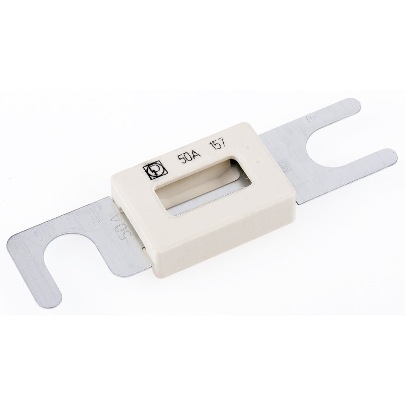 1 pcs - Littelfuse 50A Grey, White Fuse Strips Car Fuse, 80V dc