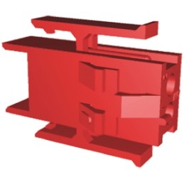 2000 pcs - TE Connectivity, AMP CAP Female PCB Connector Housing, 4.2mm Pitch, 2 Way, 1 Row