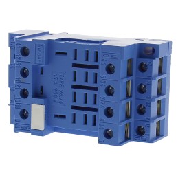 1 pcs - Finder 96 250V ac DIN Rail Relay Socket, for use with 56.34 Series Relay