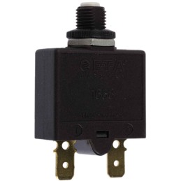 1 pcs - ETA Thermal Circuit Breaker - 1658 Single Pole 250V Voltage Rating Panel Mount, 10A Current Rating