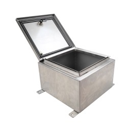 1 pcs - RS PRO 304 Stainless Steel Wall Box, IP69K, 300 mm x 300 mm x 200mm