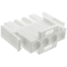 2000 pcs - TE Connectivity, Universal MATE-N-LOK Male Connector Housing, 6.35mm Pitch, 4 Way, 1 Row