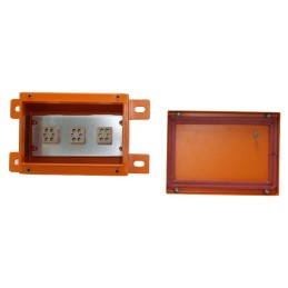 1 pcs - RS PRO Orange Steel Junction Box, IP65, 200 x 150 x 100mm