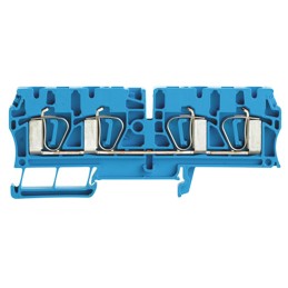 5 pcs - Weidmuller Z Series Blue Feed Through Terminal Block, Single-Level, Clamp Termination
