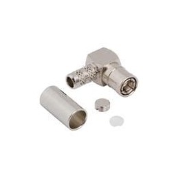 1 pcs : 142205 - RF Connectors / Coaxial Connectors SMB R/A PLUG 58 NICKEL 50 OHM